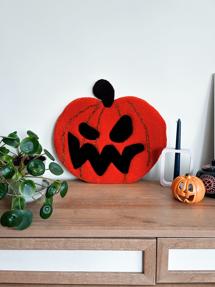 Sculpted Pumpkin Rug
