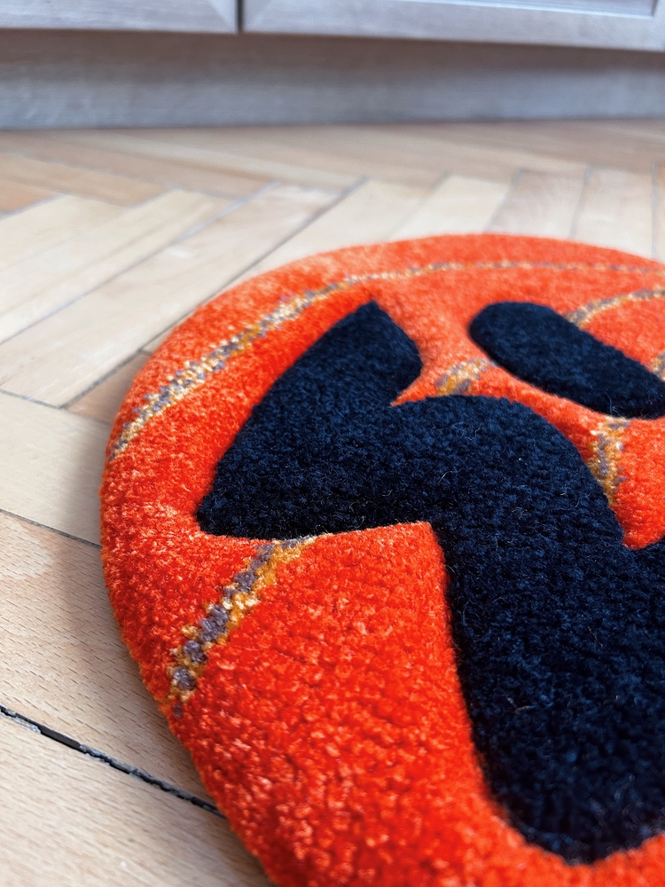 Sculpted Pumpkin Rug