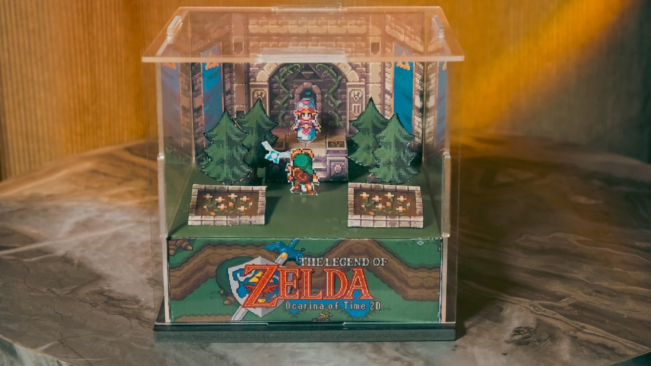 Zelda Ocarina of Time Cube Diorama 