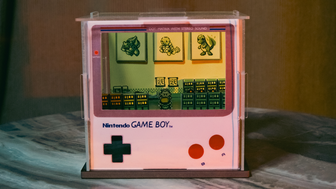  Pokémon Fire-Blue GameBoy Diorama