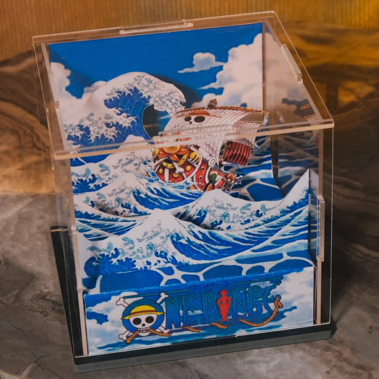 One Piece Diorama Cube with the Thousand Sunny