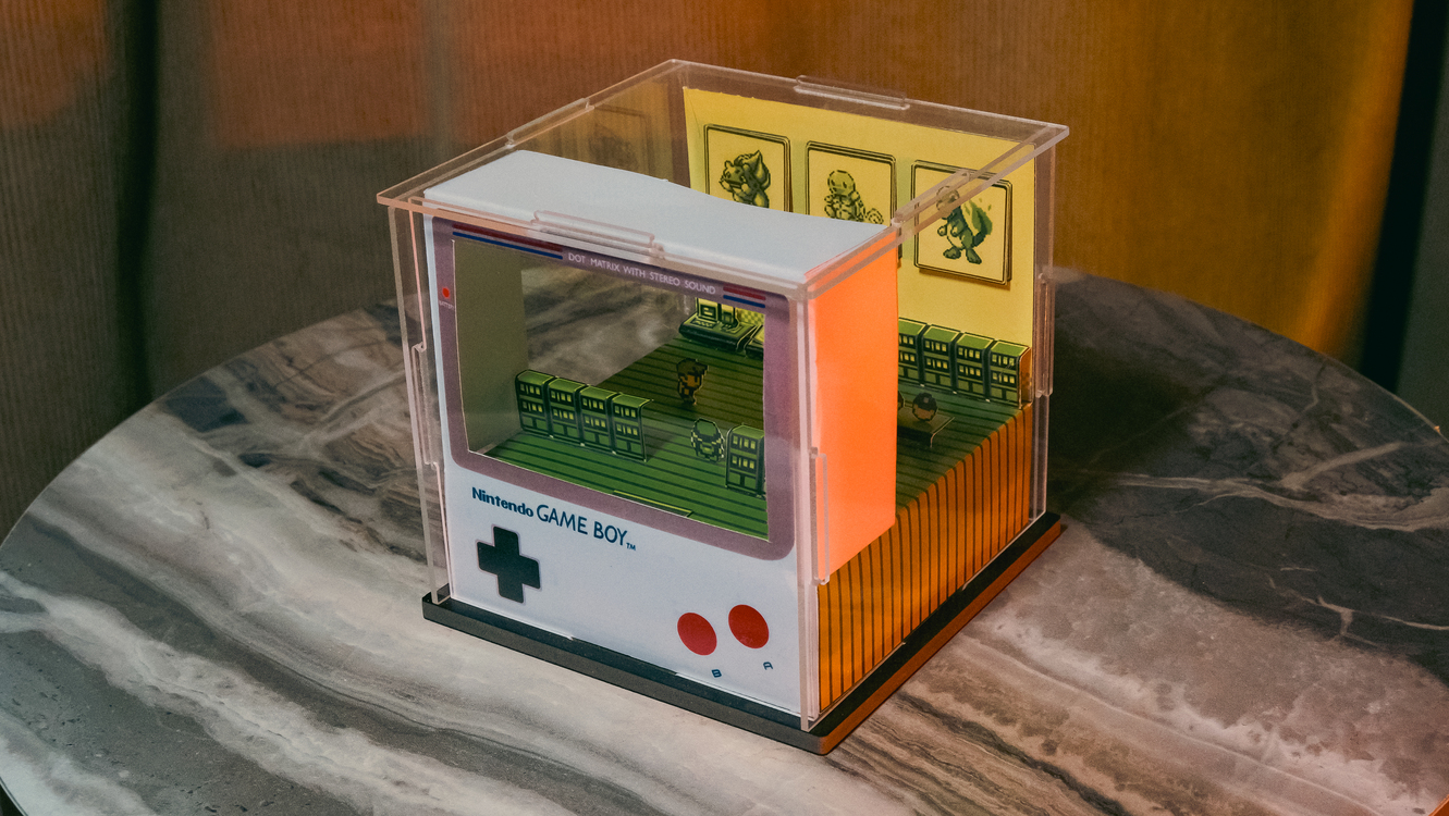  Pokémon Fire-Blue GameBoy Diorama