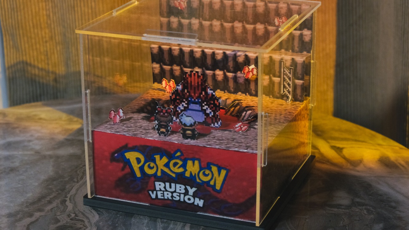 Pokemon 3D Diorama Cube - Ruby version