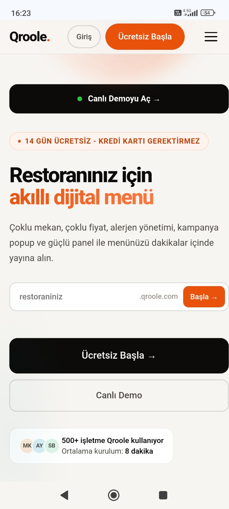 QROOLE AYLIK LİSANS
