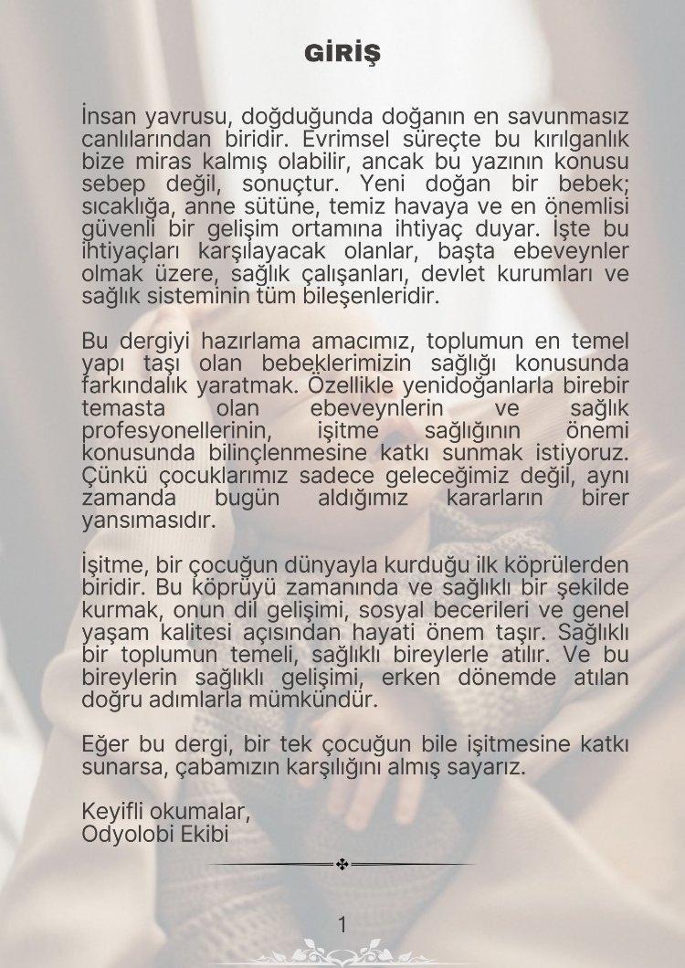 Yenidoğanlarda İşitmenin Önemi