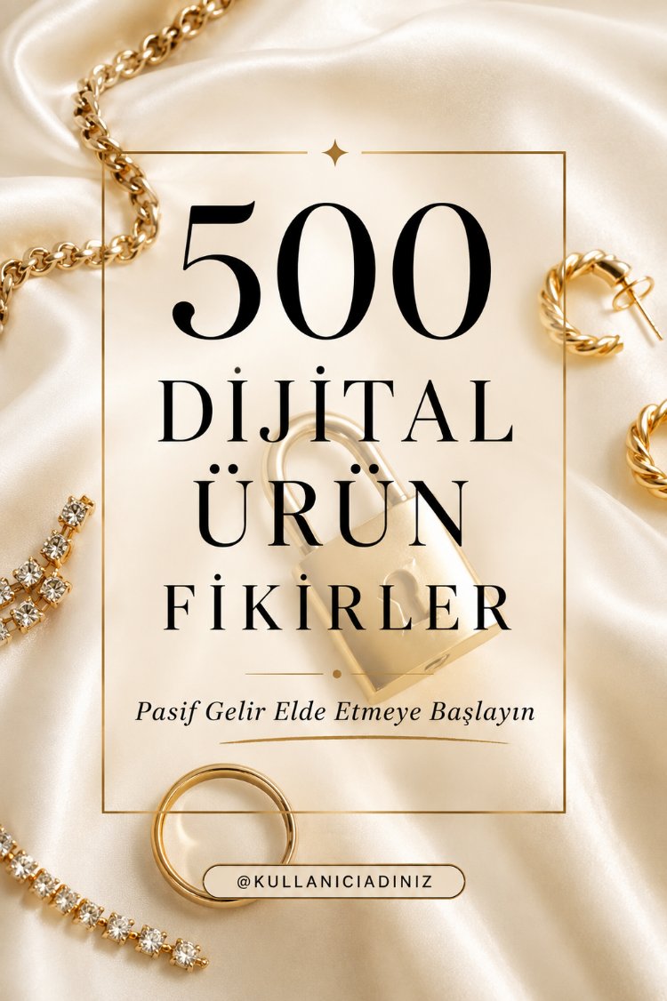 500 Dijital Ürün Fikri
