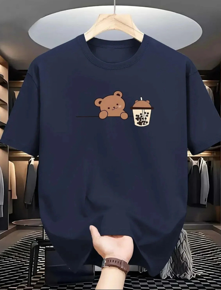 Oversize Unisex Baskılı yazlık tişört