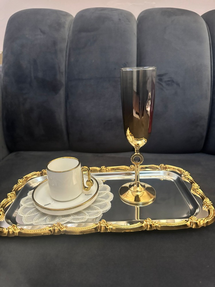 Paşabahçe Amore Gold 2'li Kahve Yanı Su Bardağı-2'li Amore Kahve Yanı Su Bardağı Seti