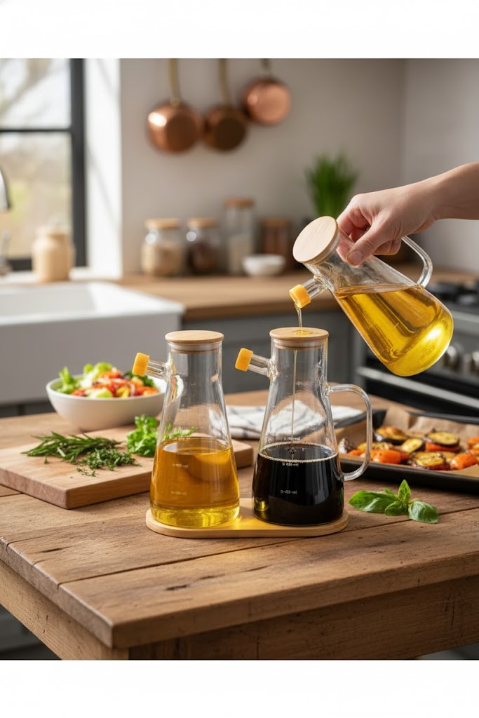 Bambu 2 Alanlı Oval Altlık- Minimalist ve Çok Yönlü Oval Altlık