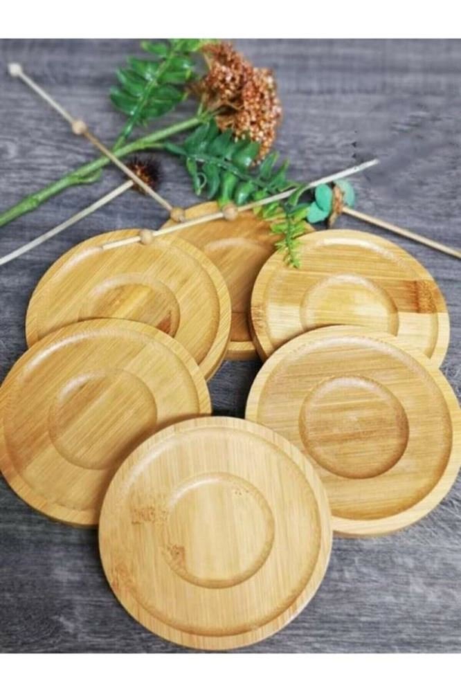 Bambu 6 lı Çay tabağı