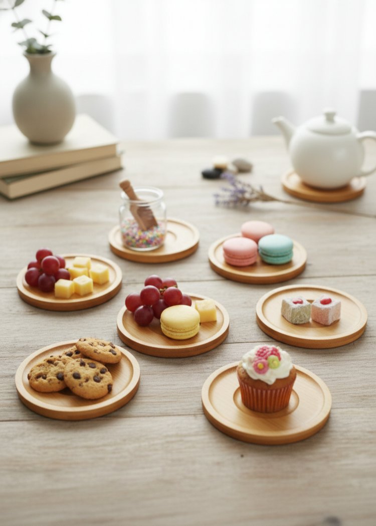 Bambu 6 lı Çay tabağı
