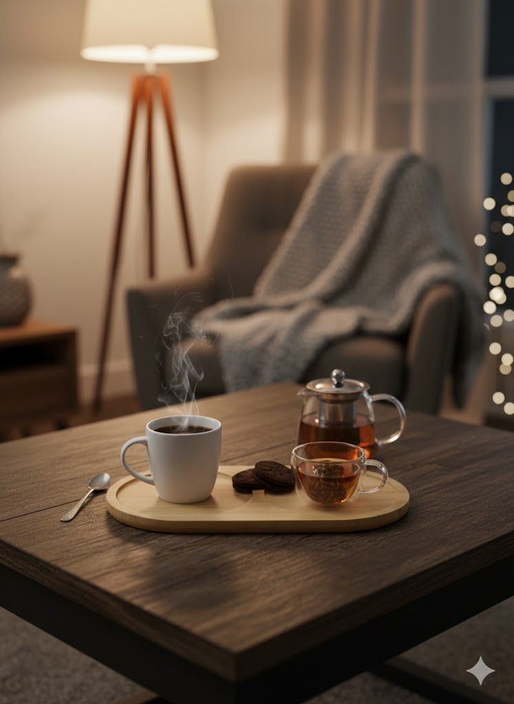 Bambu 2 Alanlı Oval Altlık- Minimalist ve Çok Yönlü Oval Altlık