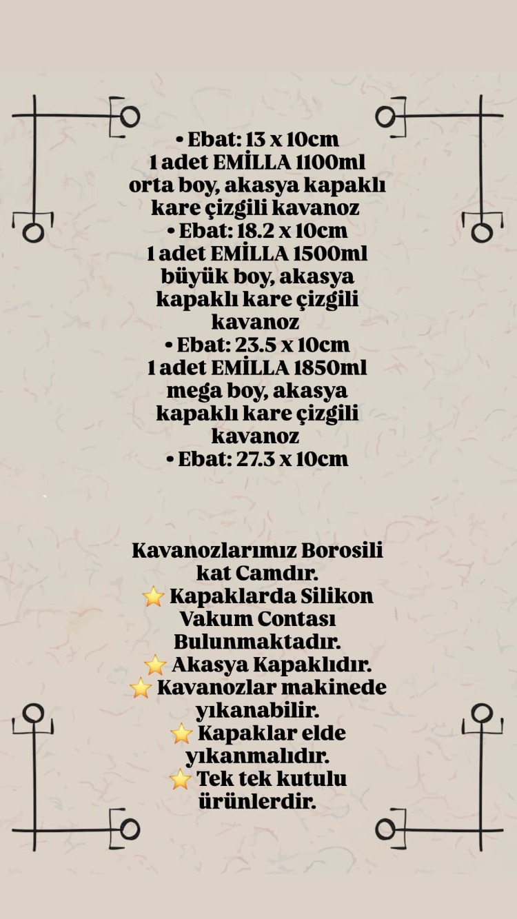 Mien 3'lü Akasya Kapaklı Cam Kavanoz Seti –Büyük Boy Kahve, Bakliyat&Kuruyemiş Saklama Kabı
