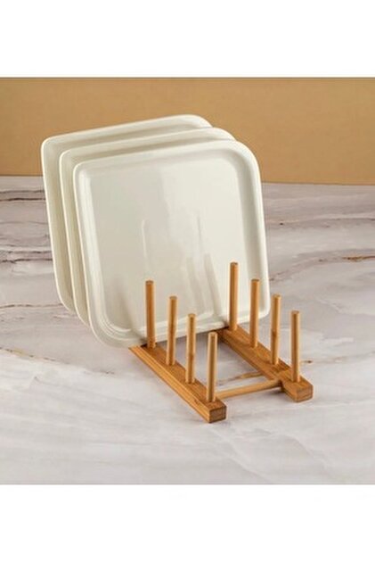 Bambu Tabak Rafı- Bambu Tencere Kapağı Stamdı-Kitaplık ve Organizer Standı