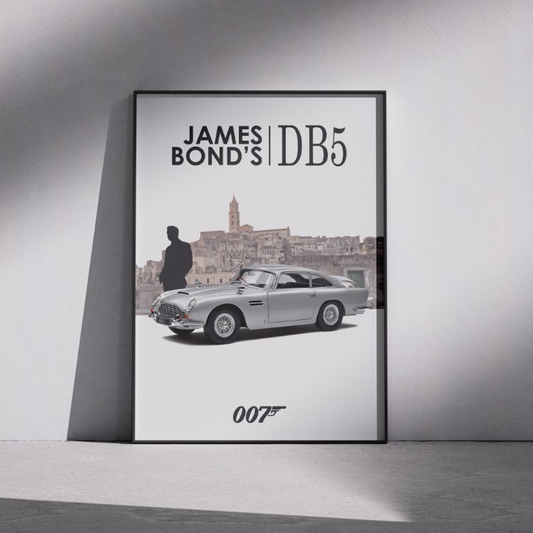 James Bond Aston Martin DB5 Poster
