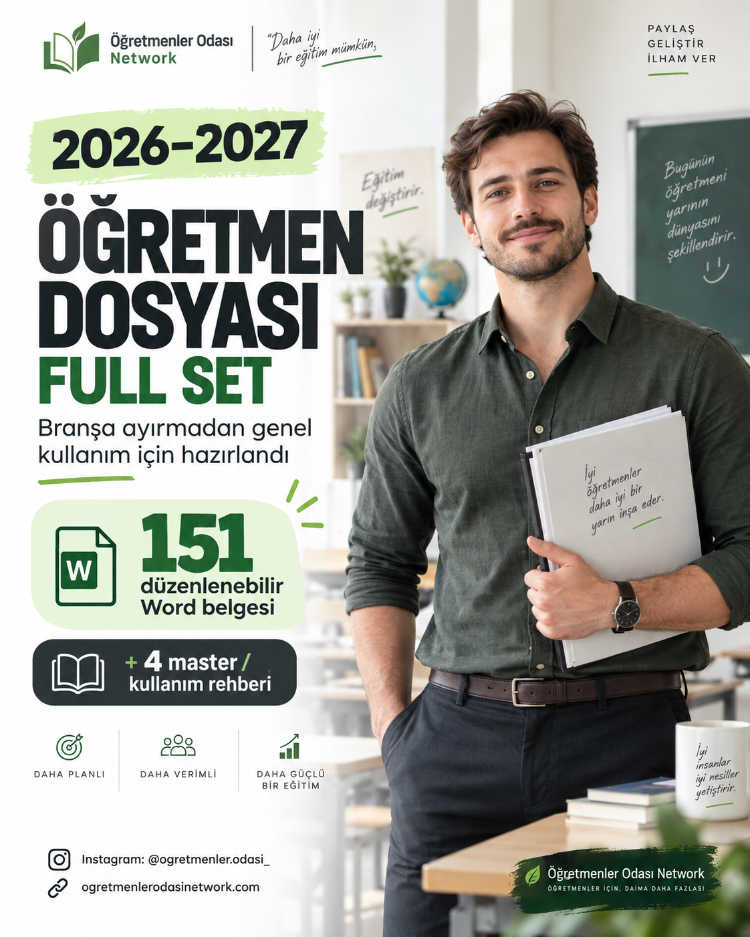 2026–2027 ÖĞRETMEN DOSYASI FULL SET