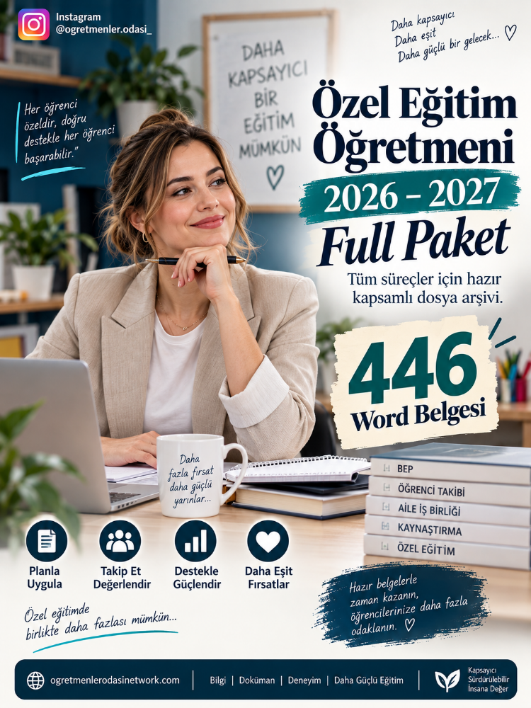 ÖZEL EĞİTİM ÖĞRETMENİ 2026–2027 FULL PAKET
