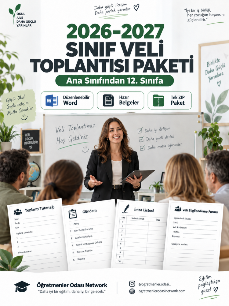 Veli Toplantısı Paketi (Tüm Branşlar)