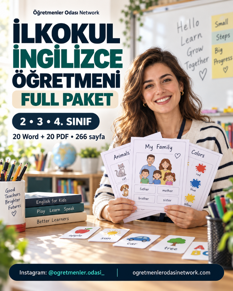 İLKOKUL İNGİLİZCE ÖĞRETMENİ FULL PAKET