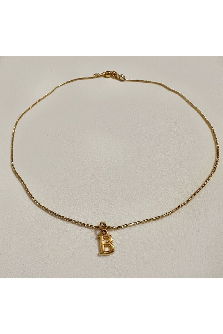 Harf Detaylı Choker Kolye