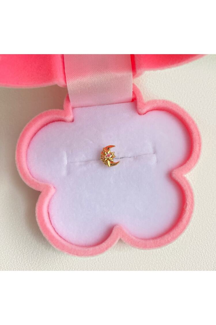 Cerrahi Çelik Ay Detaylı Tragus Piercing