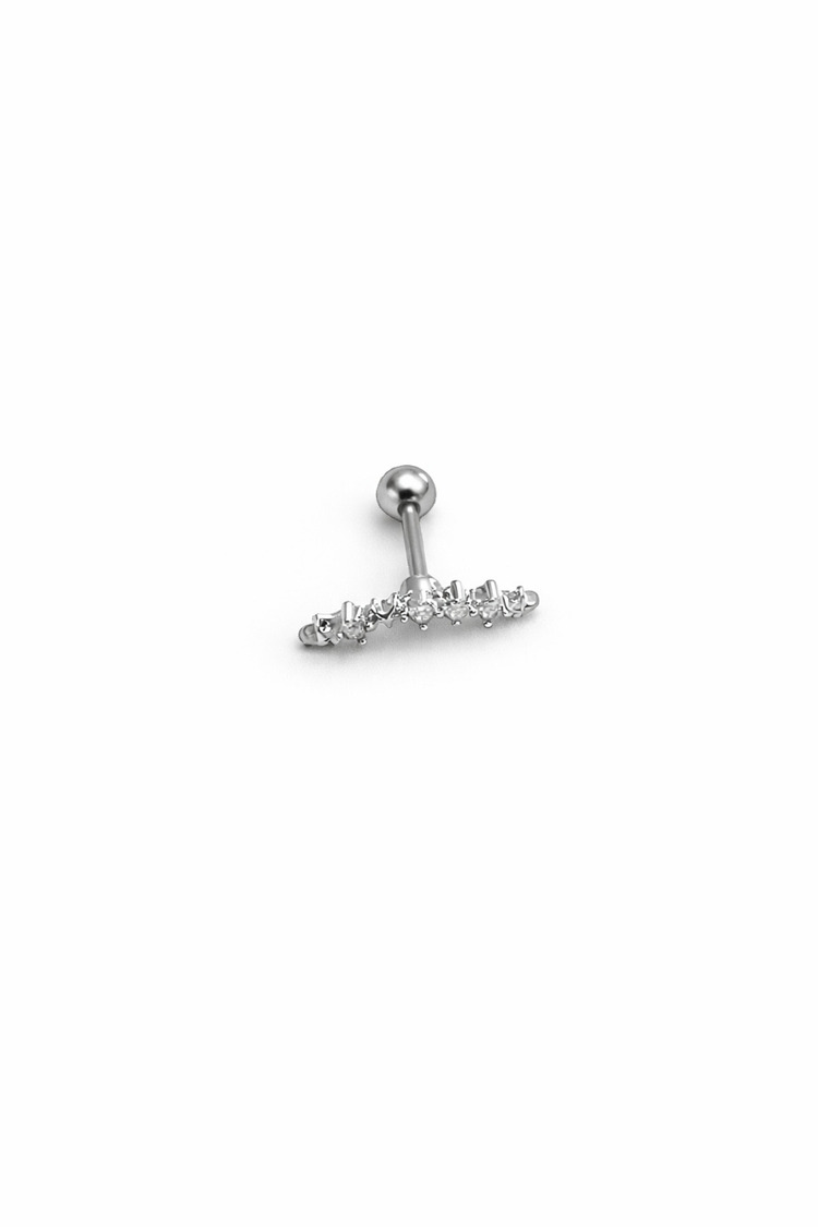 Çelik Mini Yıldız Detaylı Piercing