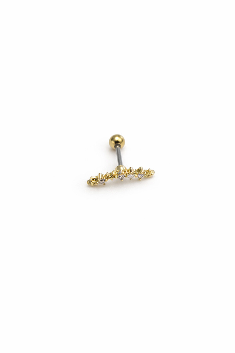 Çelik Mini Yıldız Detaylı Piercing