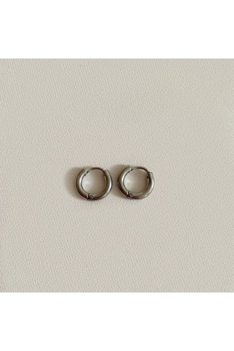 Kadın Silver Rengi Çelik 2’li Küpe Çifti