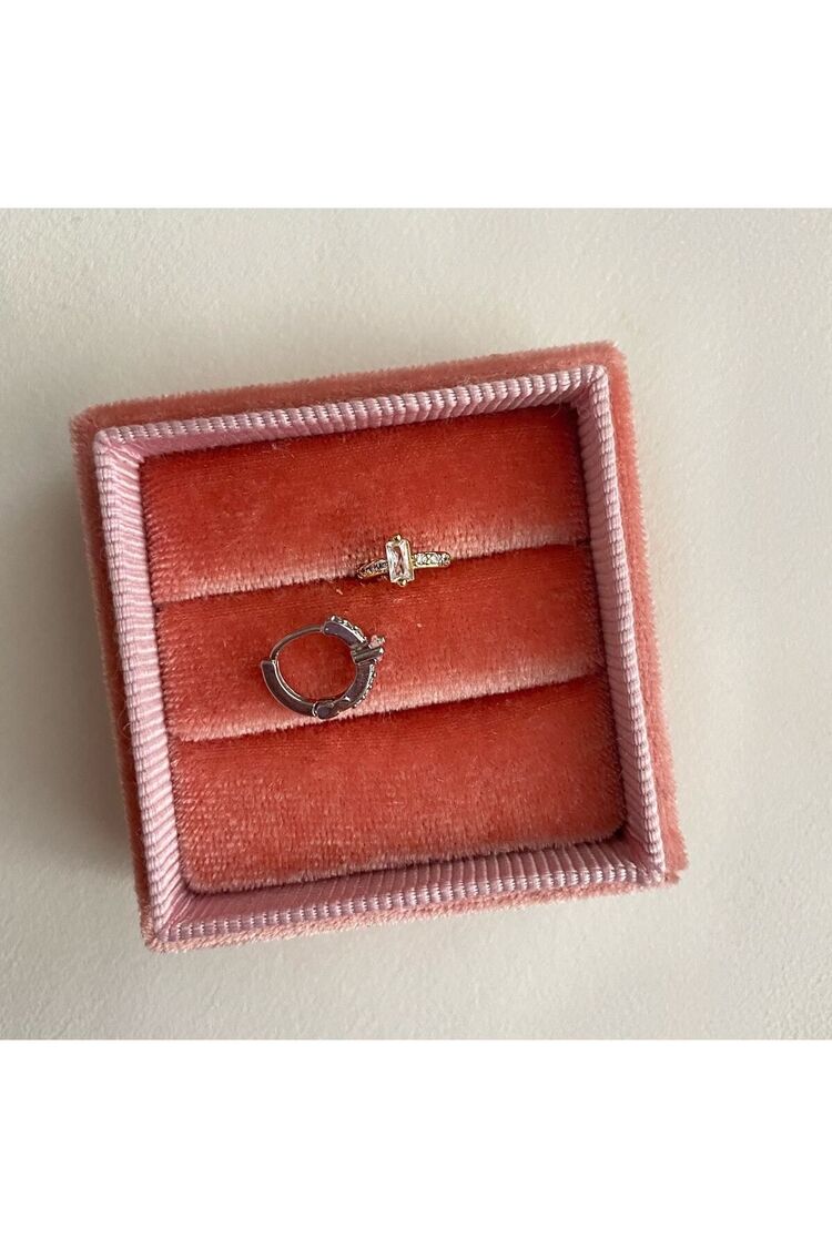 Kadın Gold Baget Taşlı Halka Tragus