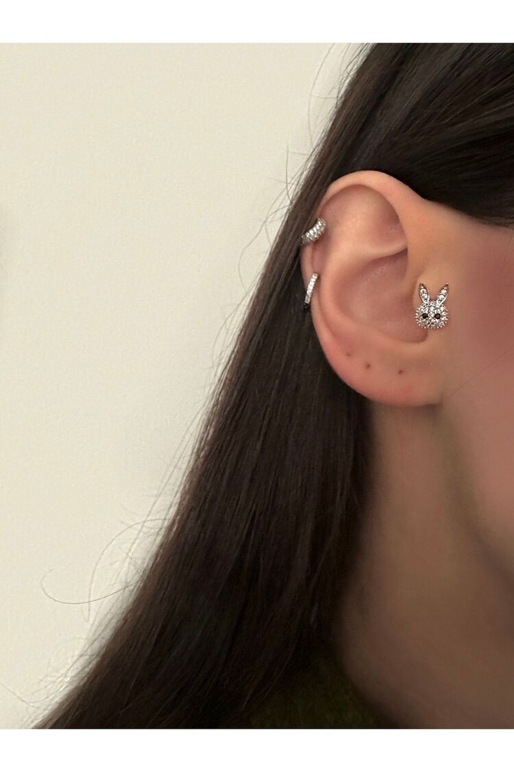 Cerrahi Çelik Tavşan Tragus Piercing