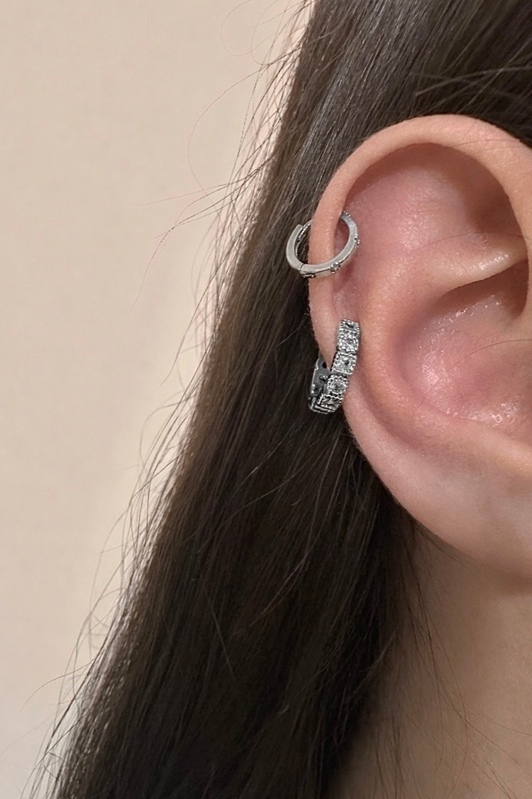 Çelik Taşlı Halka Piercing
