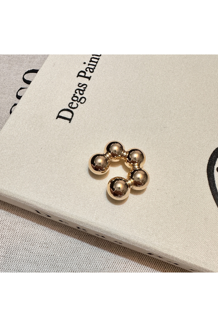 Top Top Büyük Earcuff Kıkırdak Küpesi