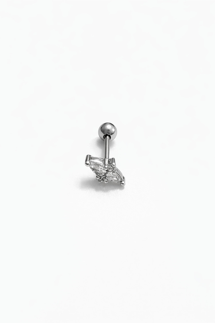 Çelik Damla Taşlar Piercing