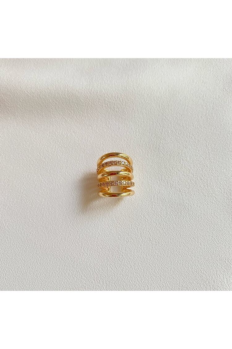 Kadın Kalın Boğumlu Earcuff Kıkırdak Küpe