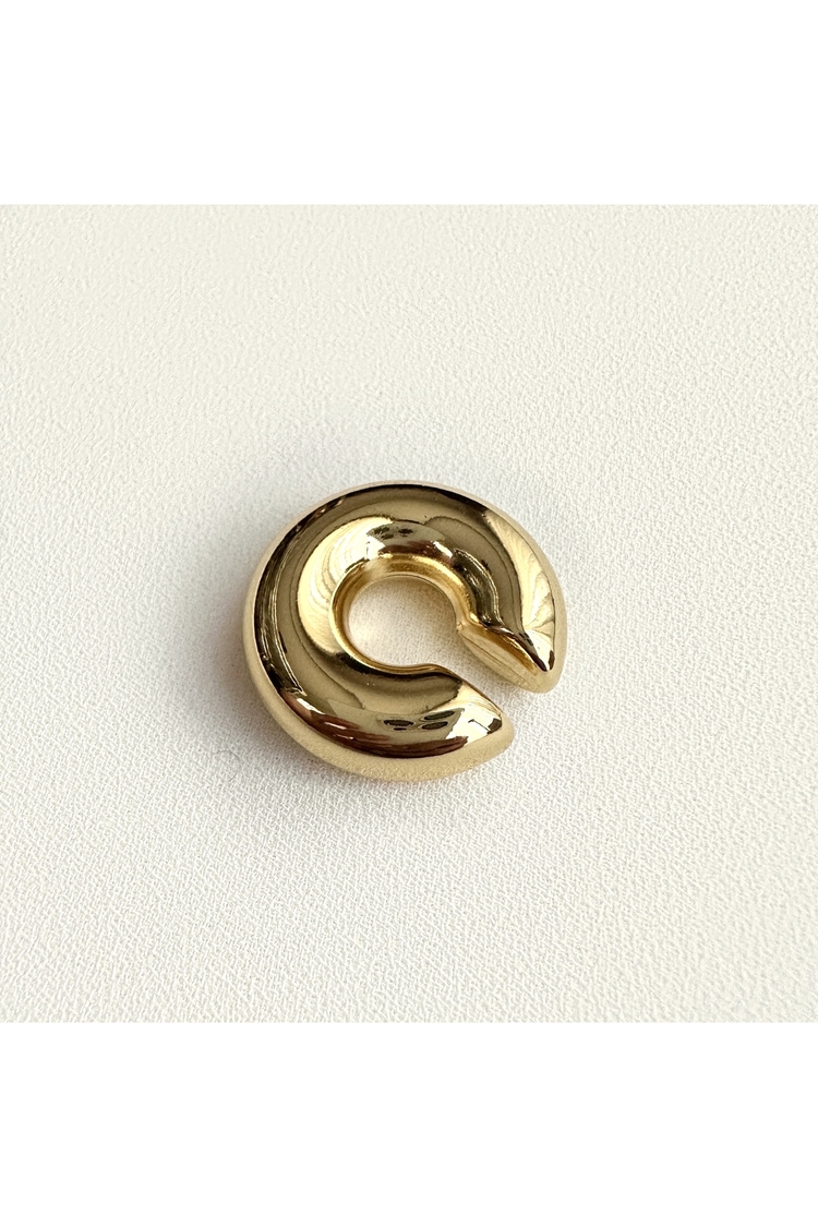 Çelik Kalın Boğumlu Kıkırdak Küpesi Earcuff