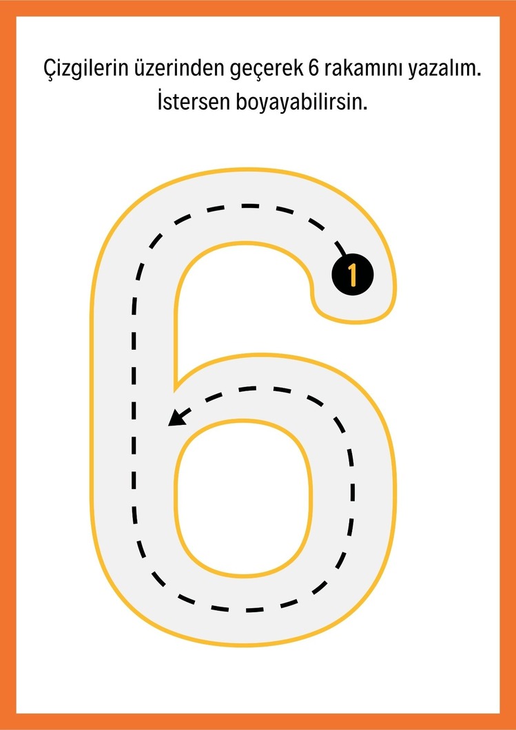 6 Rakamını Tanıyorum