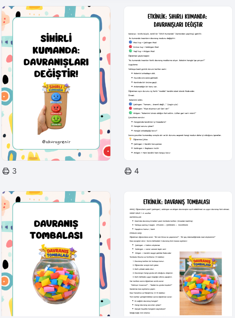 İLKOKUL ATILGANLIK BECERİLERİ ETK KİTAPÇIĞI