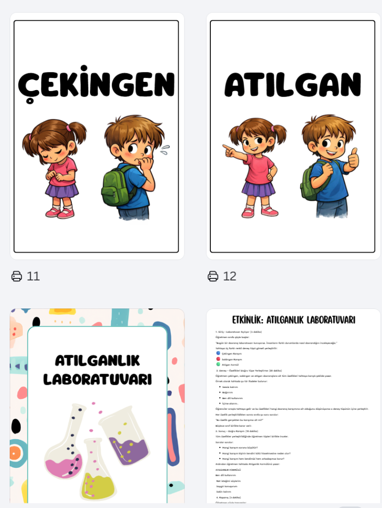 İLKOKUL ATILGANLIK BECERİLERİ ETK KİTAPÇIĞI