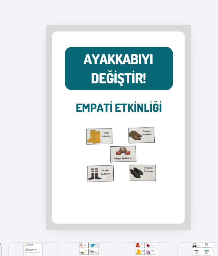 AYAKKABIYI DEĞİŞTİR! EMPATİ ETKİNLİĞİ