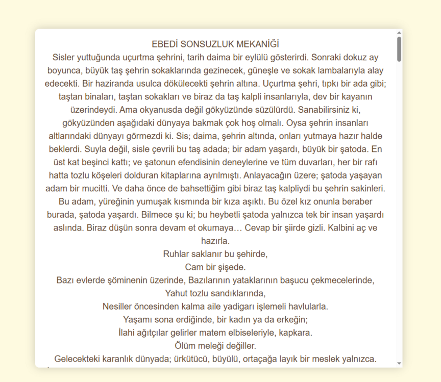 Kişiye özel dijital mektup - hikaye
