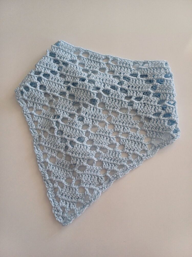 Örgü bandana - mavi