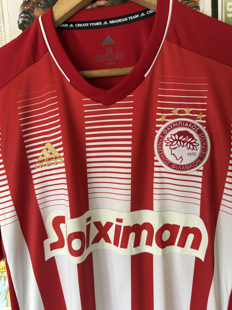 Orijinal Olympiacos 2020-21 Ousseynou Ba Koleksiyonluk İç Saha Forması (M)