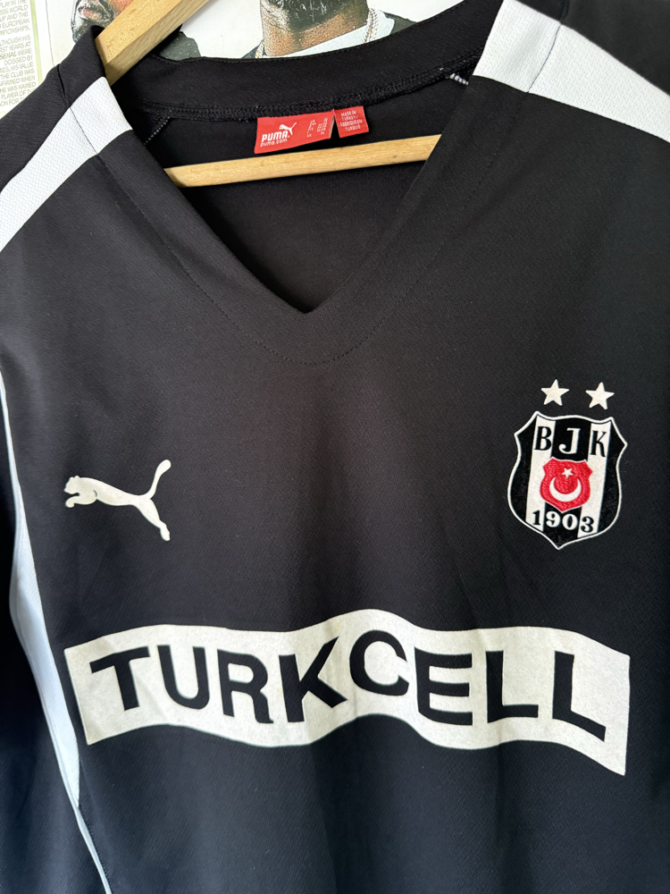 Orijinal Beşiktaş 2004-05 Sergen Yalçın Koleksiyonluk Siyah Forması (XL)