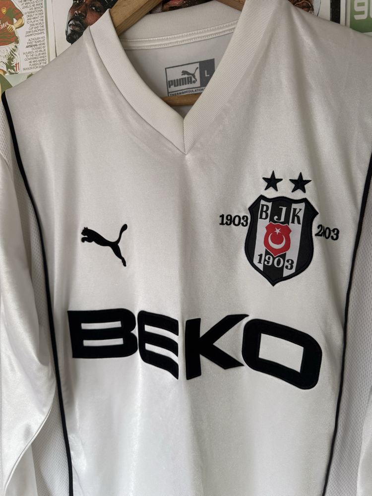 Orijinal Beşiktaş 2002-03 100.Yıl Koleksiyonluk Vintage Şampiyonluk Forması (L)