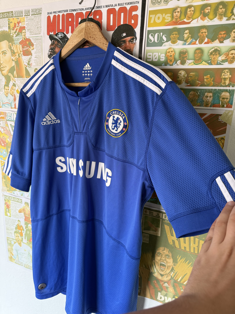 Orijinal Chelsea 2009-10 Didier Drogba Koleksiyonluk İç Saha Forması (L)