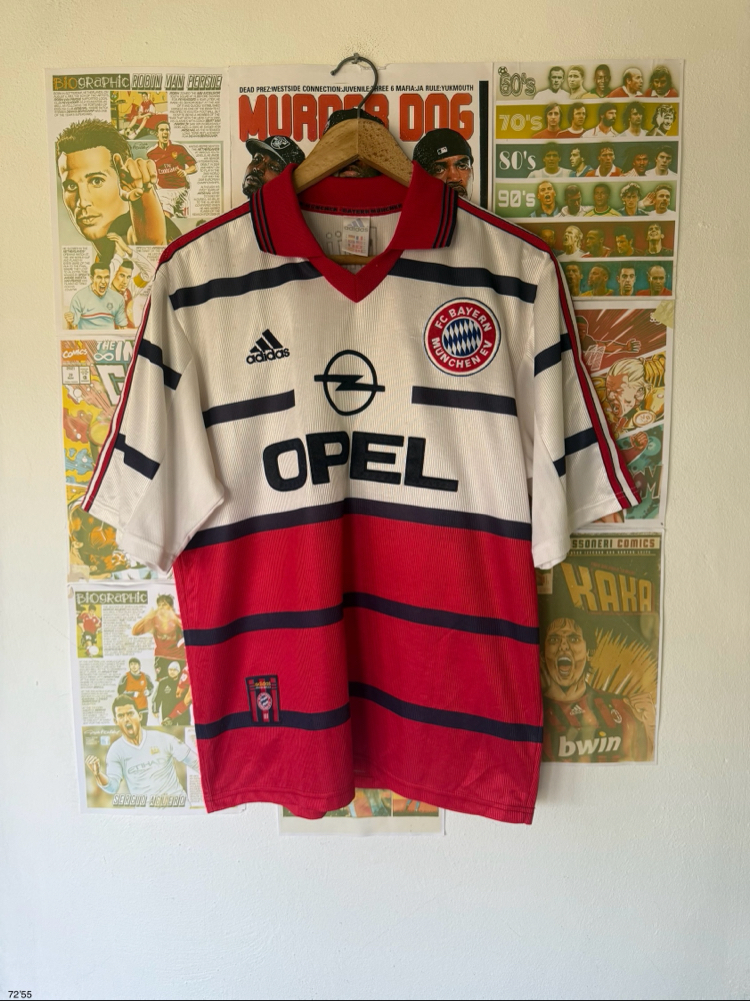 Orijinal Bayern Münih 1998-99 Koleksiyonluk Vintage Yakalı Beyaz Forması (M)