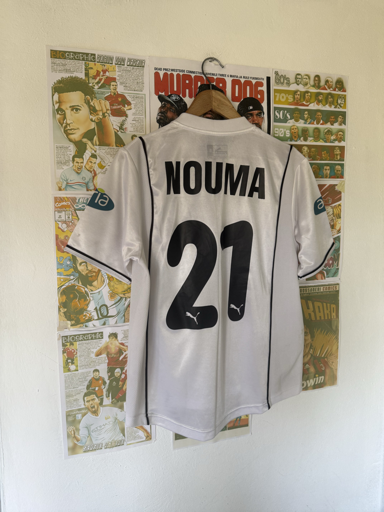 Orijinal Beşiktaş 2002-2003 Pascal Nouma 100.Yıl Koleksiyonluk Beyaz Forması (S)