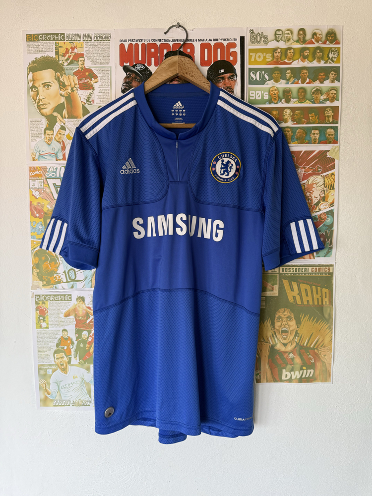 Orijinal Chelsea 2009-10 Didier Drogba Koleksiyonluk İç Saha Forması (L)