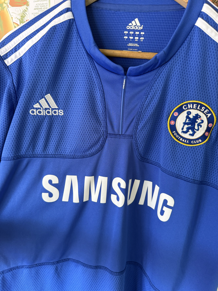 Orijinal Chelsea 2009-10 Didier Drogba Koleksiyonluk İç Saha Forması (L)