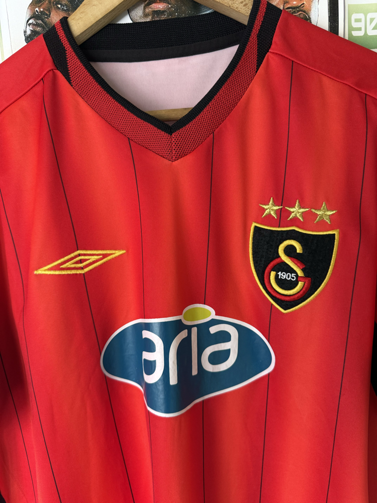 Orijinal Galatasaray 2003-04 Hakan Şükür Koleksiyonluk Alternatif Kırmızı Forması (L)